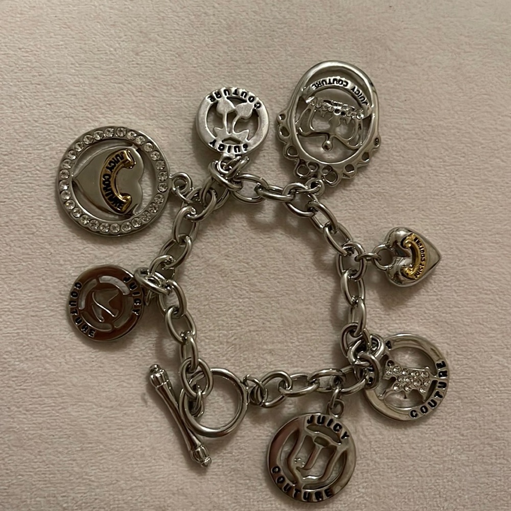 Juicy Couture silver charm bracelet